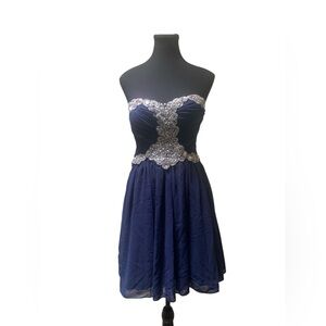 City Triangles Midnight Blue Dress GUC 15